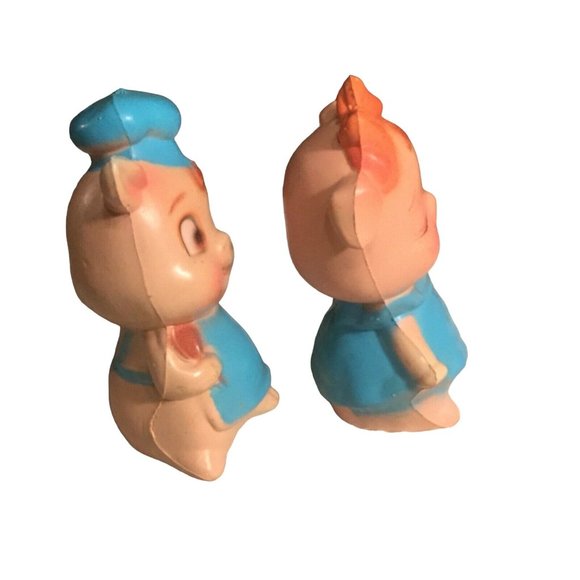 Plastic Pig Salt/Pepper Shaker Made in Hong Kong Vintage - Picture 4 of 10